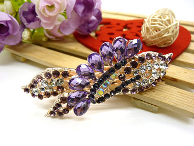 优雅水晶发夹顶夹镶钻头饰品马尾夹-23号-16号 化妆品  永久闪耀 合金保色