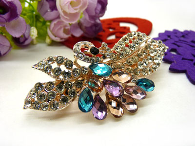 韩版优雅水晶发夹顶夹镶钻头饰品 马尾夹-23号-16号  韩国正品  永久闪耀  合金保色