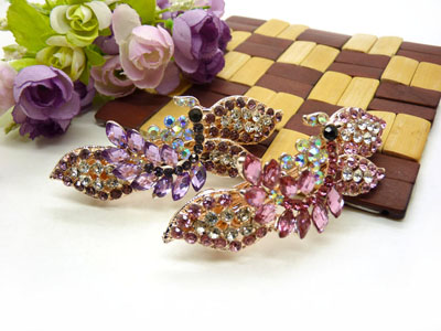 韩版优雅水晶发夹顶夹镶钻头饰品马尾夹-23号-16号  韩国正品 永久闪耀