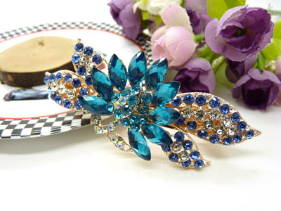 韩版优雅水晶发夹顶夹镶钻头饰品 水钻镶钻  马尾夹-23号-16号	