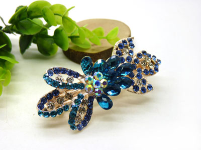 韩版优雅水晶发夹顶夹镶钻头饰品 水钻镶钻  马尾夹-23号-16号