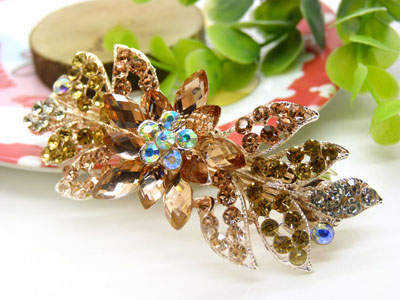 韩版优雅水晶发夹顶夹镶钻头饰品  水钻镶钻  永久闪耀 马尾夹-23号-16号