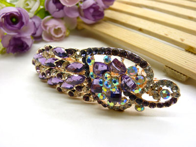 韩版优雅水晶发夹顶夹镶钻头饰品  水钻镶钻 马尾夹-23号-16号