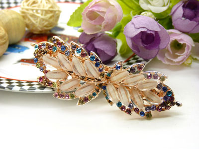 韩国正品  永久闪耀 水钻盘发发卡 横夹 弹簧夹-24号-10号	