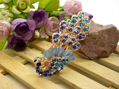 韩国正品  永久闪耀 琉璃水钻盘发发卡 横夹 弹簧夹-24号-10号	