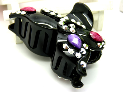 正品韩版发饰水钻爪夹头饰盘发夹顶夹发卡