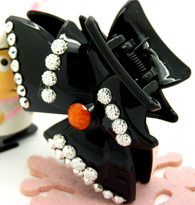 正品韩版发饰水钻爪夹头饰盘发夹顶夹发卡	