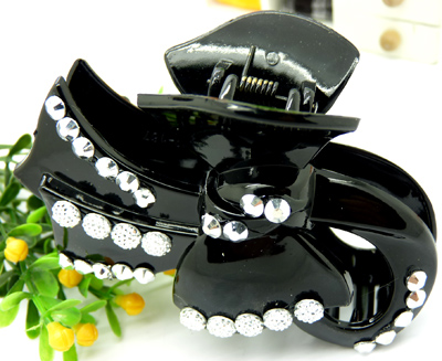 正品韩版发饰水钻爪夹头饰盘发夹顶夹发卡	