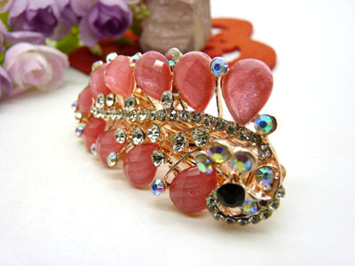 韩国正品  永久闪耀   琉璃水钻盘发发卡 横夹 弹簧夹-10号