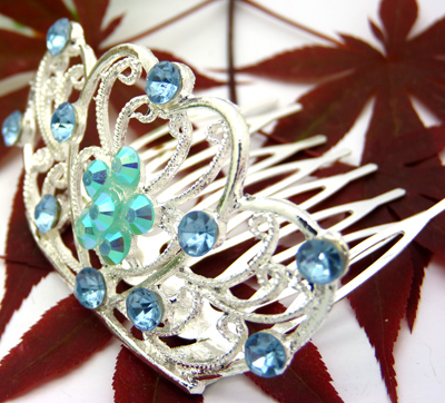 永久保色新娘饰品小钻合金韩式彩钻皇冠	