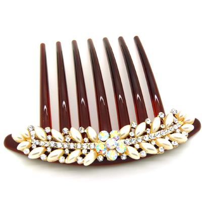 ★★★特价★★★日韩插梳 珍珠 闪亮盘发梳 插梳 盘发 发饰