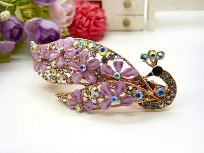 韩版发饰 韩国发夹 水钻发卡横夹 韩版弹簧夹顶夹 头饰女-11号	合金保色 永久闪耀 