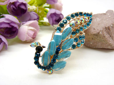 水钻合金大号横夹 弹簧夹一字夹 花朵马尾盘发卡子发夹-25号-13号