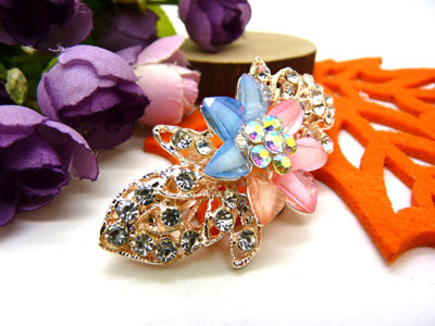 韩版发饰 顶夹 发夹 女头饰 蝴蝶结水钻盘发发卡 横夹 弹簧夹-5号