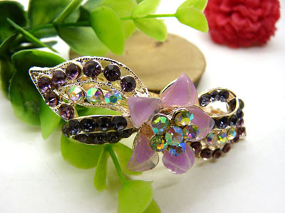 韩版发饰 顶夹 发夹 女头饰 蝴蝶结水钻盘发发卡 横夹 弹簧夹-5号   永久闪耀 