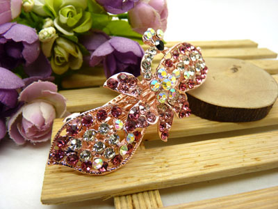 韩国水晶饰品盘发必备头饰发饰 横夹弹簧夹顶夹百搭发卡发夹-12号	