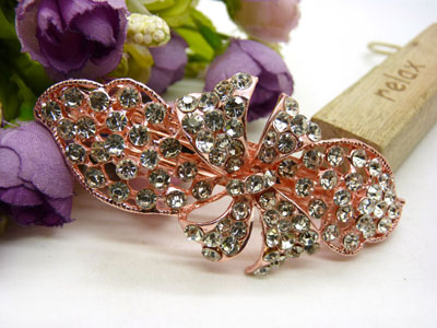   横夹弹簧夹顶夹百搭发卡发夹-12号	合金保色