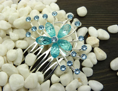 韩版饰品永久保色水钻潮流发饰时尚女 -发梳