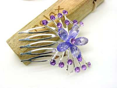 韩版饰品永久保色水钻潮流发饰时尚女 -发梳