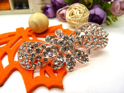 水晶饰品盘发必备头饰发饰百搭发卡发夹-12号	合金保色 