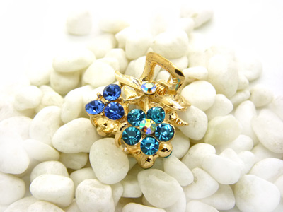 韩版水钻顶夹发爪发夹盘发合金镶钻刘海夹-水钻小爪夹	