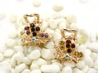 韩版水钻顶夹发爪发夹盘发合金镶钻刘海夹 -水钻小爪夹