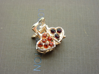 韩版水钻顶夹发爪发夹盘发合金镶钻刘海夹 -水钻小爪夹