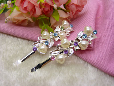 韩国正品  合金保色 永久闪耀  韩版边夹刘海夹对夹-18号	