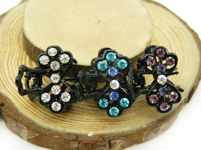 韩版饰品合金水钻抓夹头饰-合金水钻爪夹