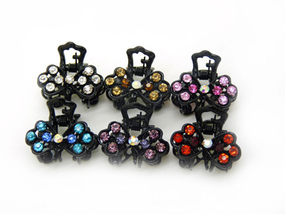 韩版饰品 合金水钻抓夹头饰 -合金水钻爪夹