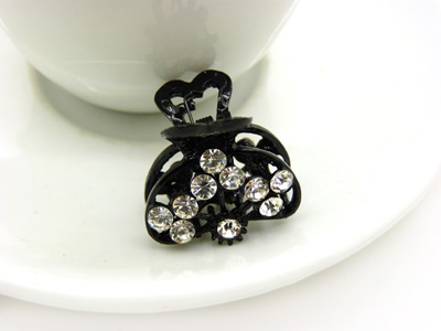 韩版饰品合金水钻抓夹头饰 -合金水钻爪夹	