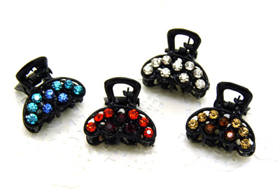 韩版饰品合金水钻抓夹头饰-合金水钻爪夹
