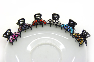 韩版饰品合金水钻抓夹头饰  -合金水钻爪夹