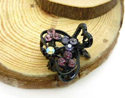 韩版饰品合金水钻抓夹头饰 -合金水钻爪夹