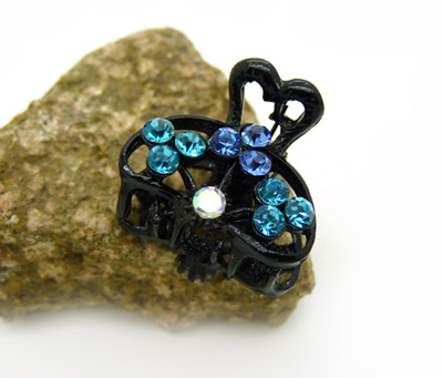 韩版饰品合金水钻抓夹头饰-合金水钻爪夹	