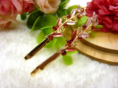 韩国正品  永久闪耀 水晶边夹 刘海夹 发卡 顶夹-16号