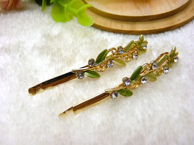 韩国正品  永久闪耀水晶边夹 刘海夹 发卡 顶夹-16号