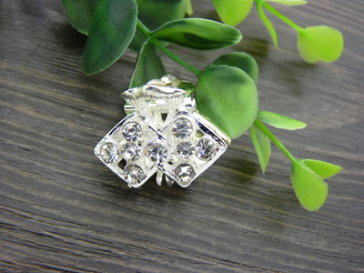 韩国进口永久保色水钻合金小抓夹刘海夹 -合金爪夹