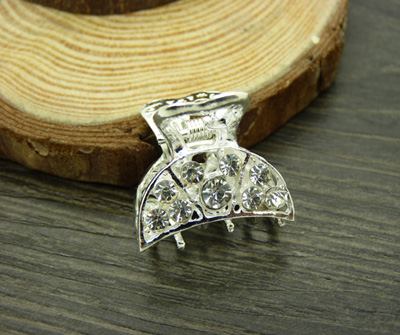 韩国进口永久保色水钻合金小抓夹刘海夹 -合金爪夹