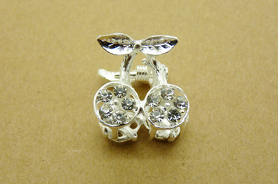 韩国进口永久保色水钻合金小抓夹刘海夹 -合金爪夹	