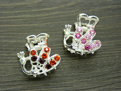 韩国进口永久保色水钻合金小抓夹刘海夹 -合金爪夹	