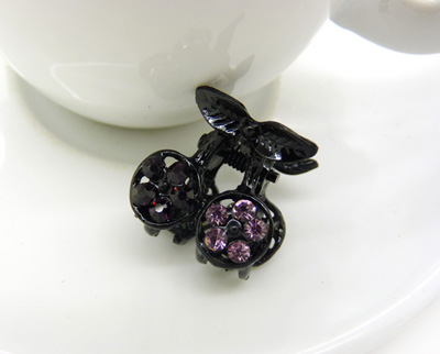 韩国进口永久保色水钻合金小抓夹刘海夹 -合金爪夹