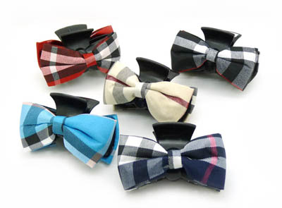 新款布艺大蝴蝶结抓夹顶夹发饰头饰 -饰品个性爪夹	