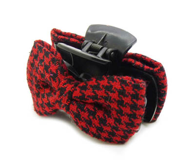 时尚流行蝴蝶结布艺抓夹大号头饰 -精品时尚布艺爪夹	