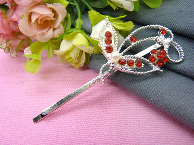 水钻珍珠几水钻珍珠几何波浪形边夹刘海夹对夹发夹-19号你  韩国正品 