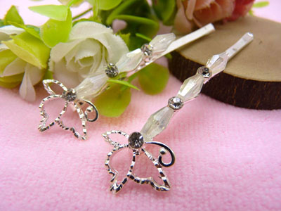 韩国正品 永久闪耀 合金保色短发发饰夹子水钻边夹对夹带钻卡子-13号