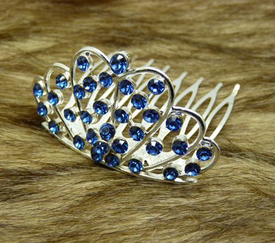 新款时尚最美新娘饰品小钻合金韩式彩钻皇冠	