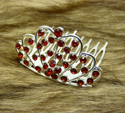 新款时尚最美新娘饰品小钻合金韩式彩钻皇冠	