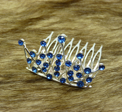 新款时尚最美新娘饰品小钻合金韩式彩钻皇冠	