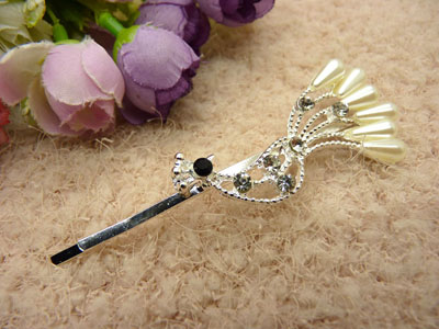 韩国正品  永久闪耀 珍珠缠绕复古宫廷甜美-大弓夹22号	